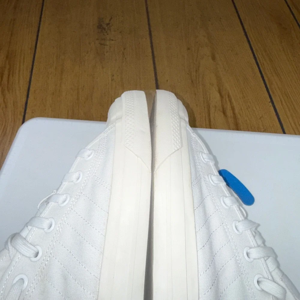 Adidas Nizza RF Low Cloud White Canvas Sneakers Mens 10 EF1883